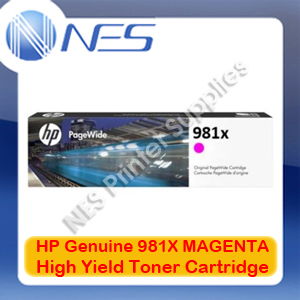 HP Genuine 981X MAGENTA High Yield Toner Cartridge for PageWide 586dn/586f/586z/556dn/556xh [L0R10A]